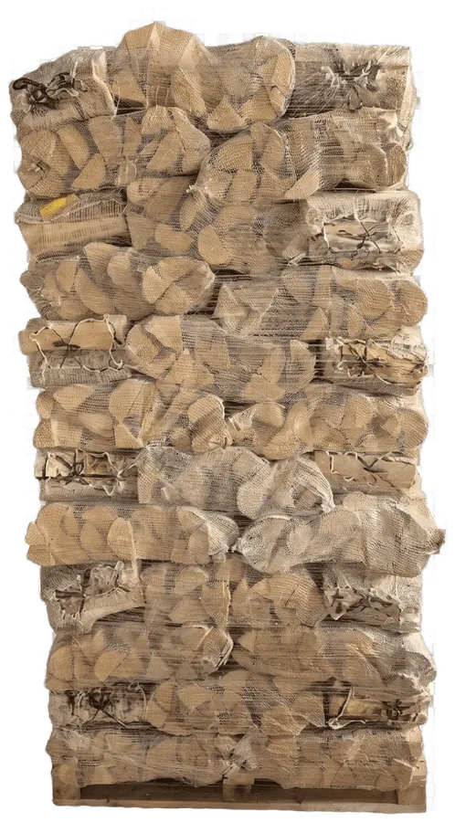 Birken Brennholz im Sack 25 cm | 77 Klein-Säcke Palette | Trocken <18%